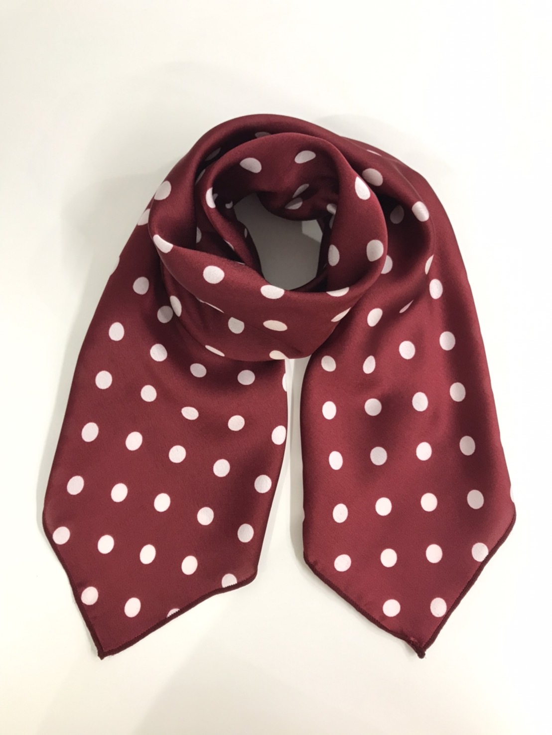 赤×白ドット柄